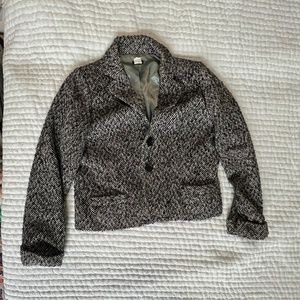J. Crew Blazer / Jacket  Size 14 Black/Gray Herringbone